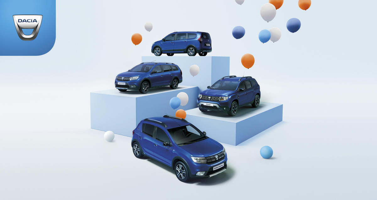 HAPPY DACIA TO YOU! - MIT DER SONDERSERIE CELEBRATION FEIERT DACIA IHR 15-JÄHRIGES JUBILÄUM IN DER SCHWEIZ